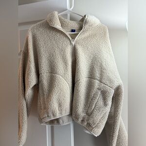 Old Navy Cream Sherpa Jacket